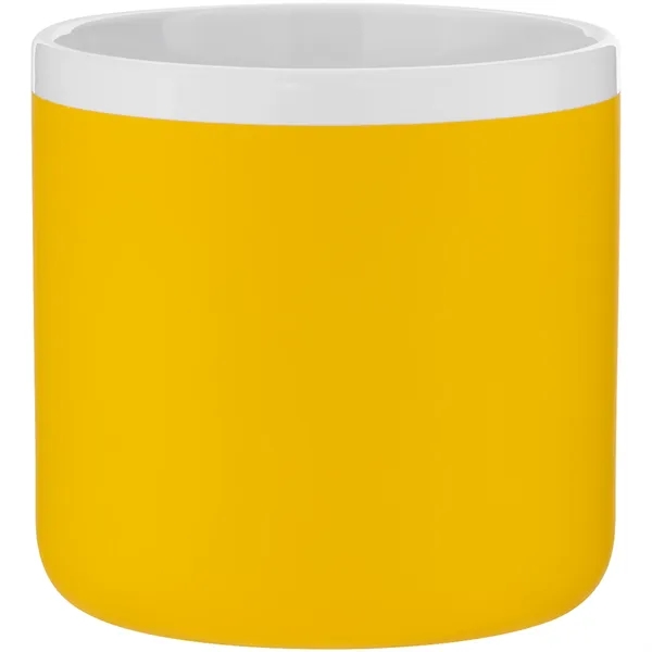12 oz ceramic mug with rubber coated exterior, glossy white interior,... from ASI 51197 ETS Express, LLC