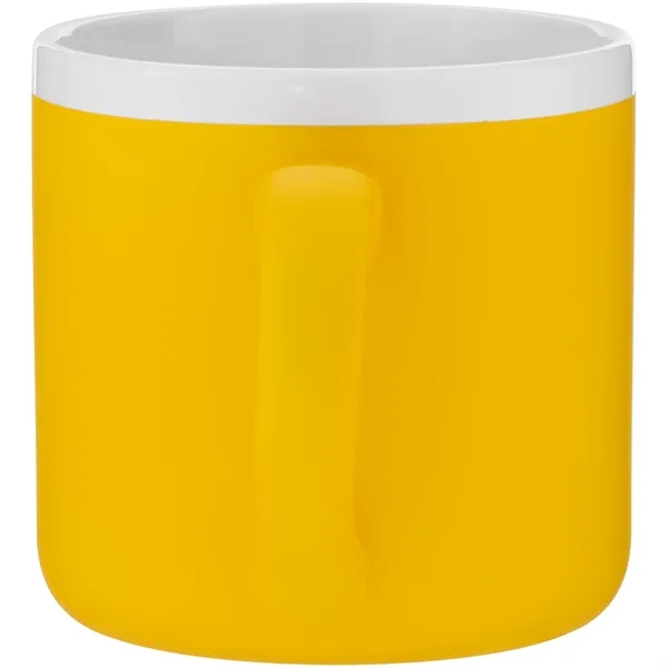 12 oz ceramic mug with rubber coated exterior, glossy white interior,... from ASI 51197 ETS Express, LLC