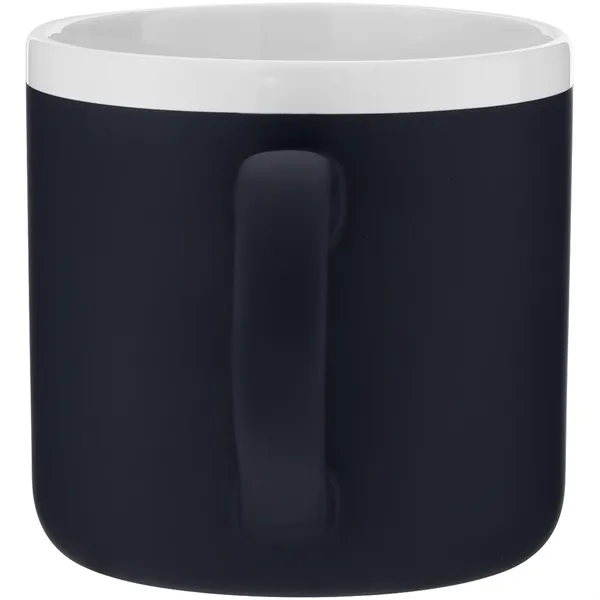 12 oz ceramic mug with rubber coated exterior, glossy white interior,... from ASI 51197 ETS Express, LLC