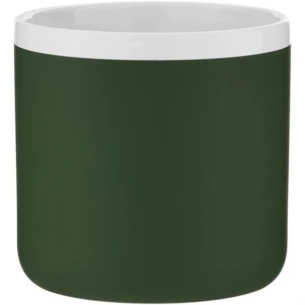 12 oz ceramic mug with rubber coated exterior, glossy white interior,... from ASI 51197 ETS Express, LLC