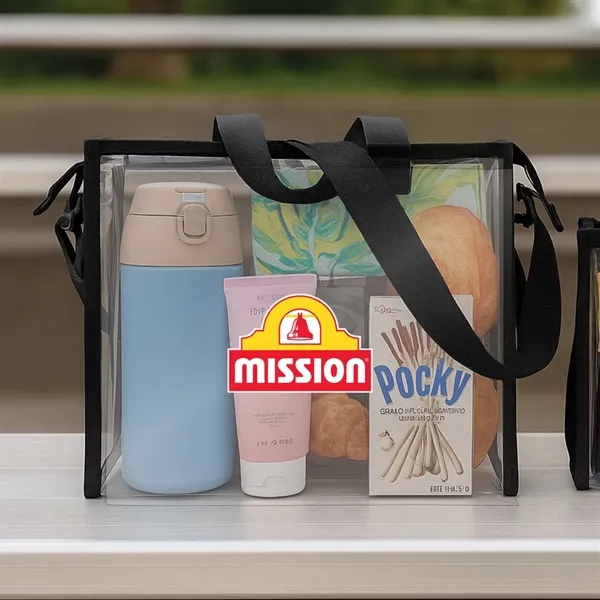 Clear Cossbody Bag With Removable strap... from ASI 31517 Admart Products / Admart Line