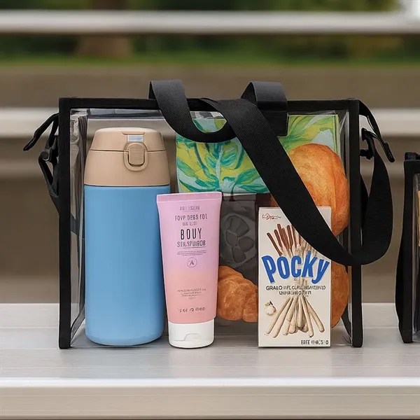 Clear Cossbody Bag With Removable strap... from ASI 31517 Admart Products / Admart Line