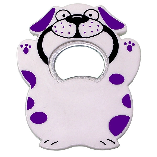 Jumbo size dog shape magnetic bottle opener.... from ASI 74585 Nu Promo International / Nu Promo Line