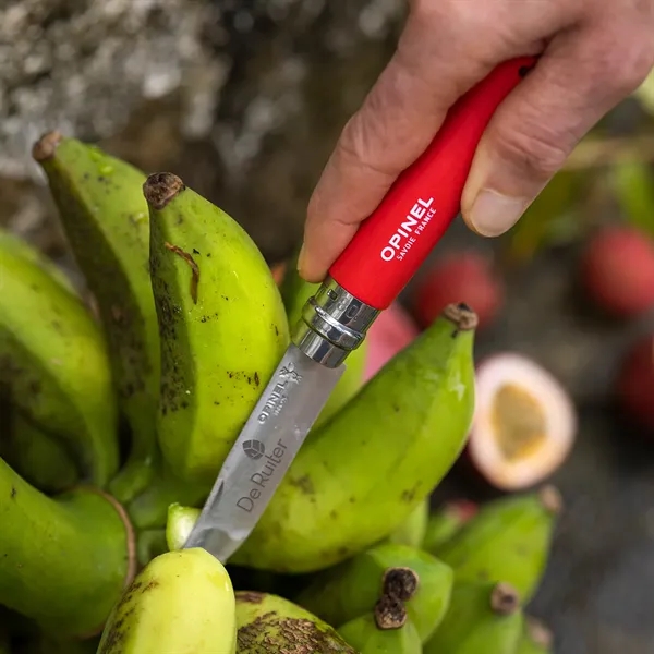 Opinel pocket knife, the No.08. 4.31" wooden handle. 3.28" stainless-steel blade... from ASI 46170 Compass Industries Inc