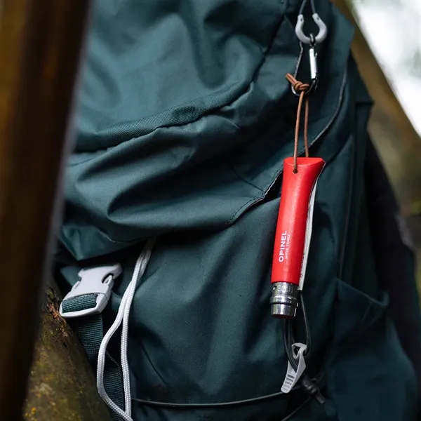 Opinel pocket knife, the No.08. 4.31" wooden handle. 3.28" stainless-steel blade... from ASI 46170 Compass Industries Inc