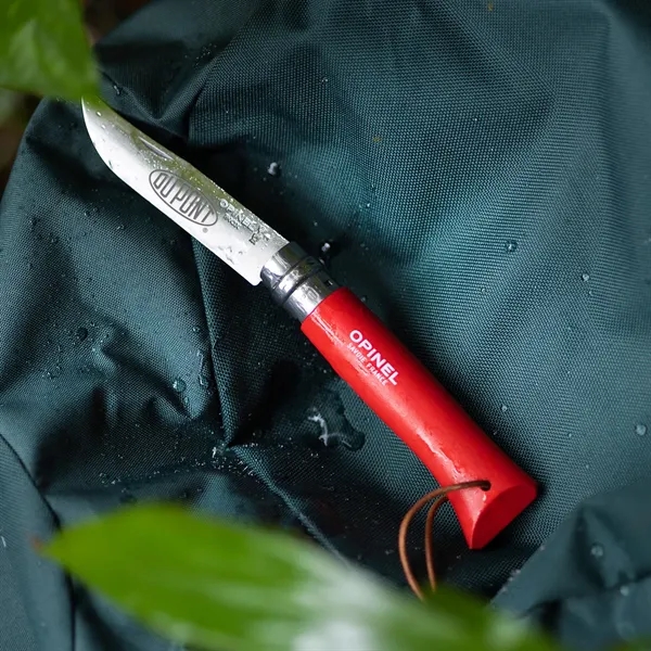Opinel pocket knife, the No.08. 4.31" wooden handle. 3.28" stainless-steel blade... from ASI 46170 Compass Industries Inc