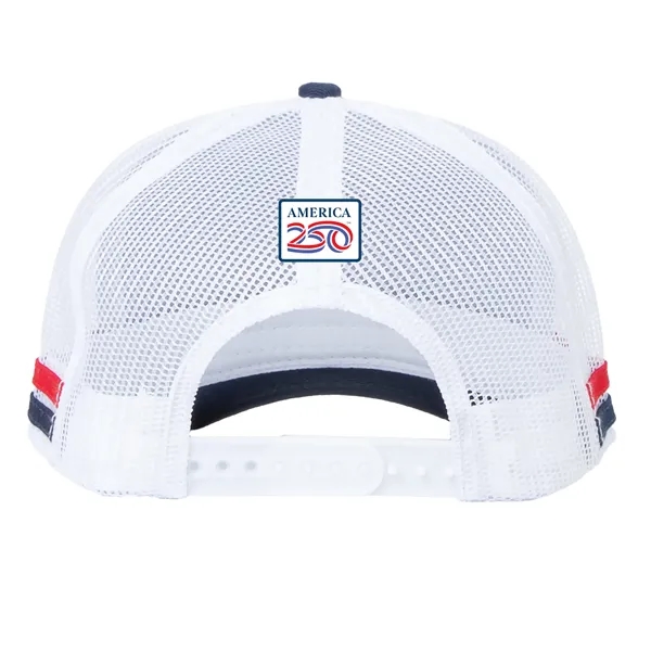 America 250 ACE Striped Trucker Hat... from ASI 44900 NC Custom (CI/Lanco) / ACE USA