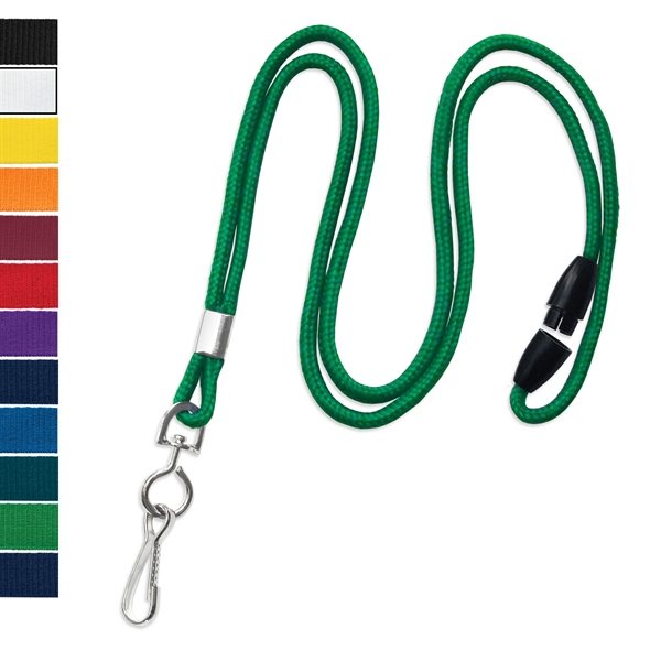 Available Same Day! These blank flat braided polyester lanyards come with... from ASI 79898 Promovision