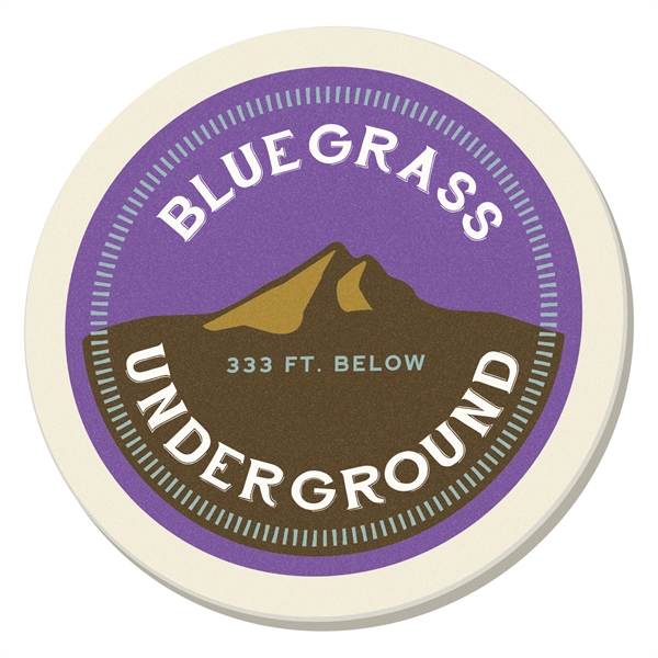 Round, super-absorbent stone coaster in a natural beige color and 5/16"... from ASI 56950 Gill Studios Inc / Gill-Line®