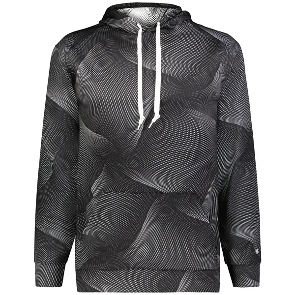 The Warp Fleece Hoodie is made from 100% polyester and features... from ASI 37461 Augusta Sportswear