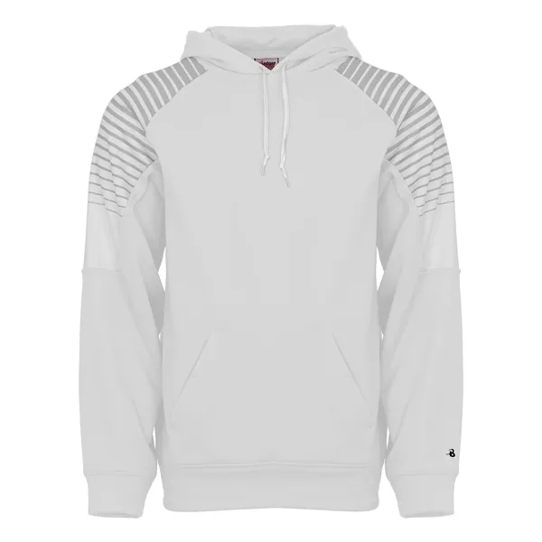 The Lineup Hoodie is made from 100% polyester moisture management fleece... from ASI 37461 Augusta Sportswear