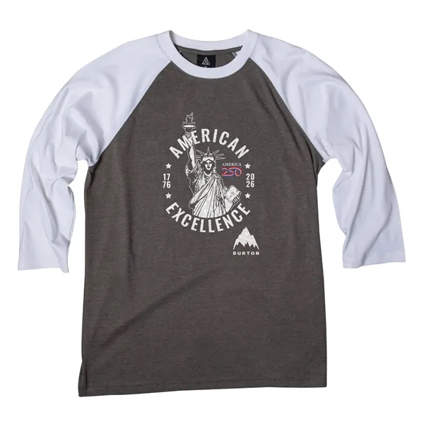 Item #L85095A-E America 250 ACE Raglan 3/4 Sleeve Tee