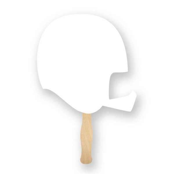 Helmet shaped full color 1 sided hand fan.... from ASI 93520 Ventura Inc