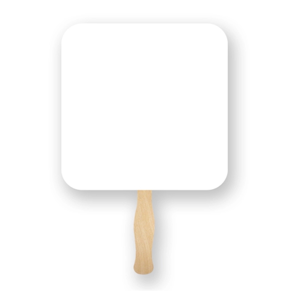 Full Color Rounded square shaped hand fan.... from ASI 93520 Ventura Inc