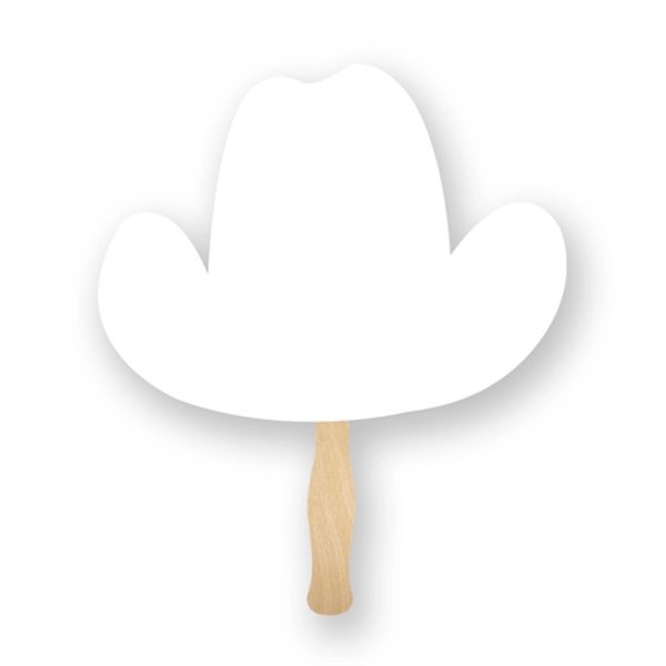 Full Color Cowboy hat shaped hand fan.... from ASI 93520 Ventura Inc