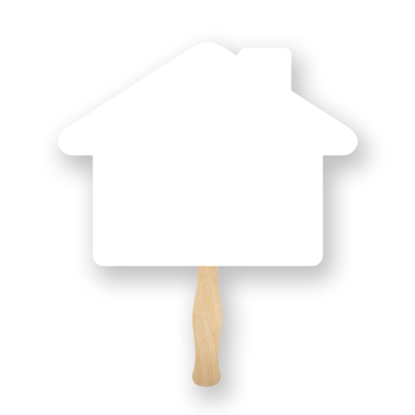 Full Color House shaped hand fan.... from ASI 93520 Ventura Inc