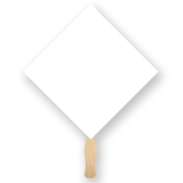 Full color, diamond shaped hand fan.... from ASI 93520 Ventura Inc