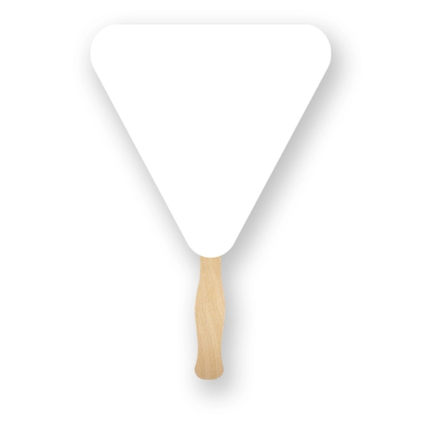 Full color Triangle shaped hand fan.... from ASI 93520 Ventura Inc