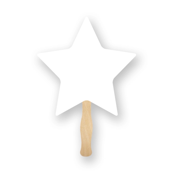 Full Color Star shaped hand fan.... from ASI 93520 Ventura Inc