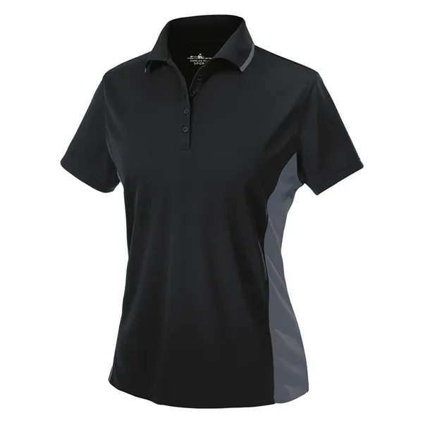 Women's color blocked 100% polyester pique knit wicking polo shirt with... from ASI 44620 Charles River Apparel