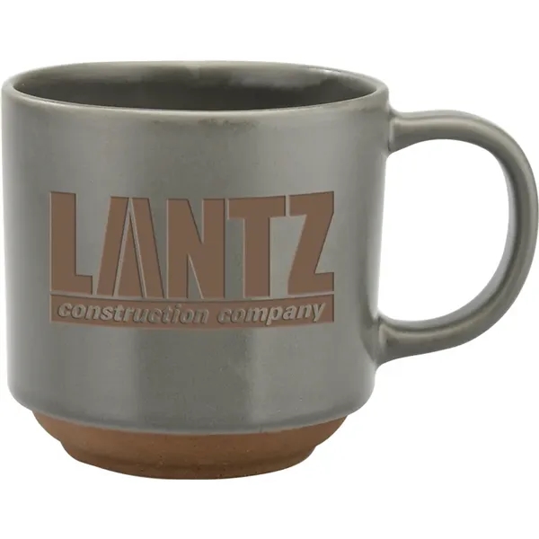 15 oz. stackable mug with matte style finish and easy grip... from ASI 71920 Moderne Glass Company Inc