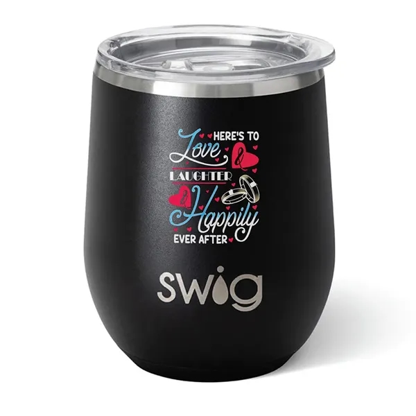 Swig® 12 oz. Matte Stemless Wine Cup, Full Color Digital... from ASI 30270 Aakron Line