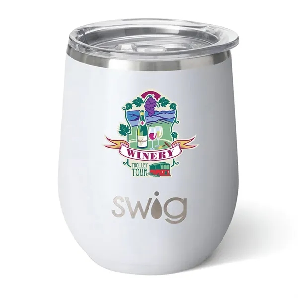 Swig® 12 oz. Matte Stemless Wine Cup, Full Color Digital... from ASI 30270 Aakron Line