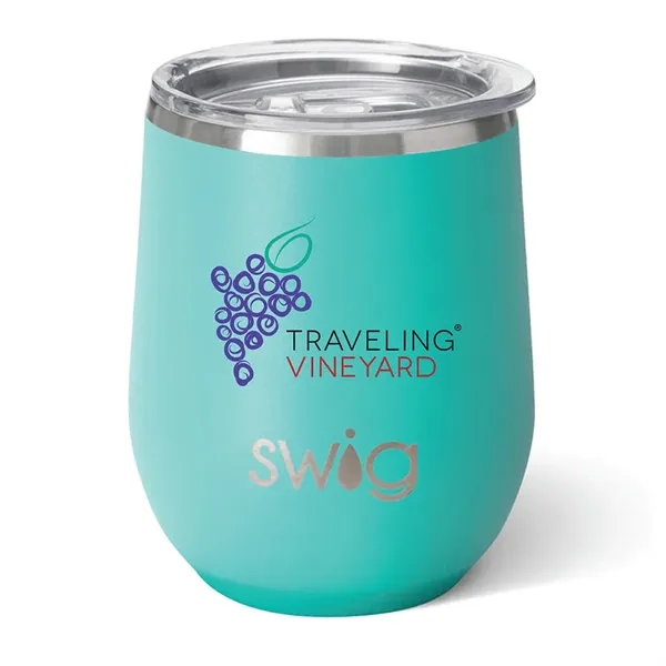 Swig® 12 oz. Matte Stemless Wine Cup, Full Color Digital... from ASI 30270 Aakron Line