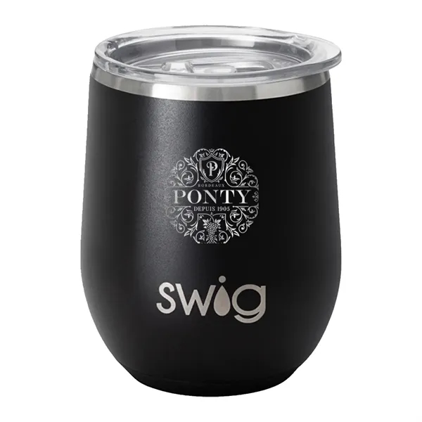 Swig® 12 oz. Matte Stemless Wine Cup, Laser, Standard... from ASI 30270 Aakron Line