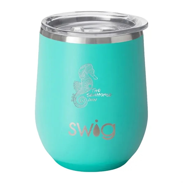 Swig® 12 oz. Matte Stemless Wine Cup, Laser, Standard... from ASI 30270 Aakron Line