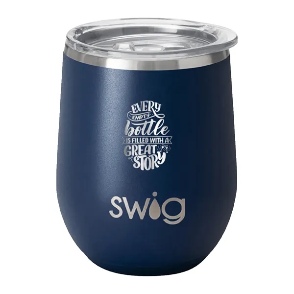 Swig® 12 oz. Matte Stemless Wine Cup, Laser, Standard... from ASI 30270 Aakron Line