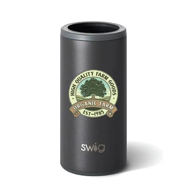 Swig® 12 oz. Skinny Matte Can Cooler, Full Color Digital... from ASI 30270 Aakron Line