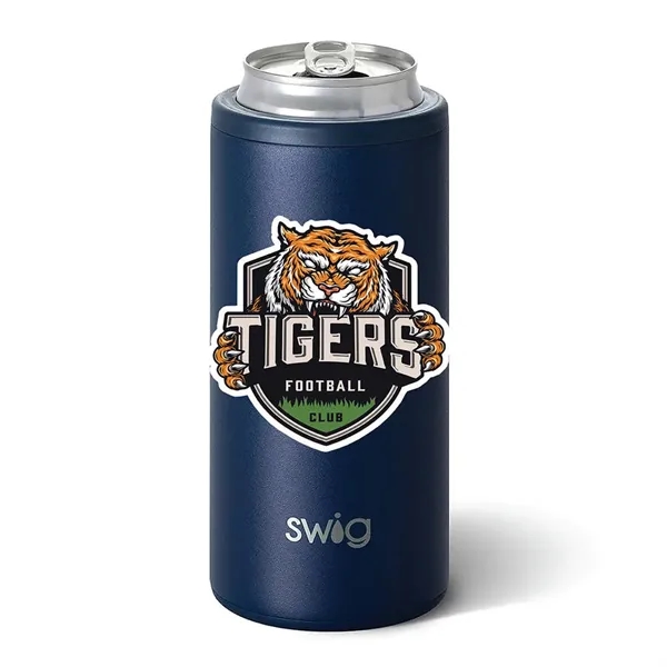 Swig® 12 oz. Skinny Matte Can Cooler, Full Color Digital... from ASI 30270 Aakron Line