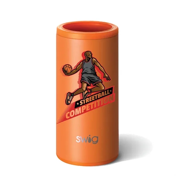 Swig® 12 oz. Skinny Matte Can Cooler, Full Color Digital... from ASI 30270 Aakron Line