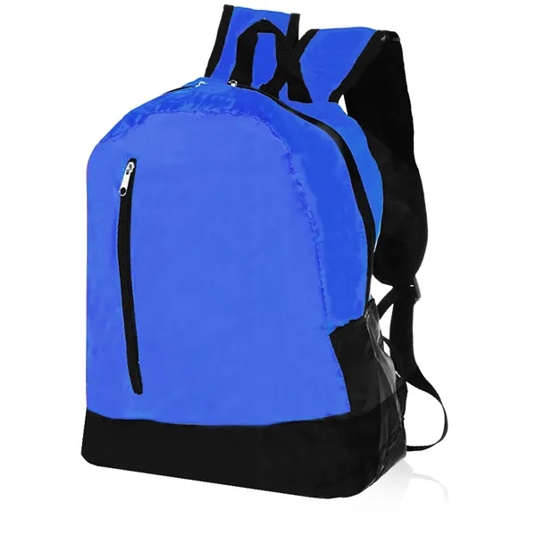 12.5" x 15.75" two-tone quick zip travel backpack.... from ASI 39552 BEL Promo