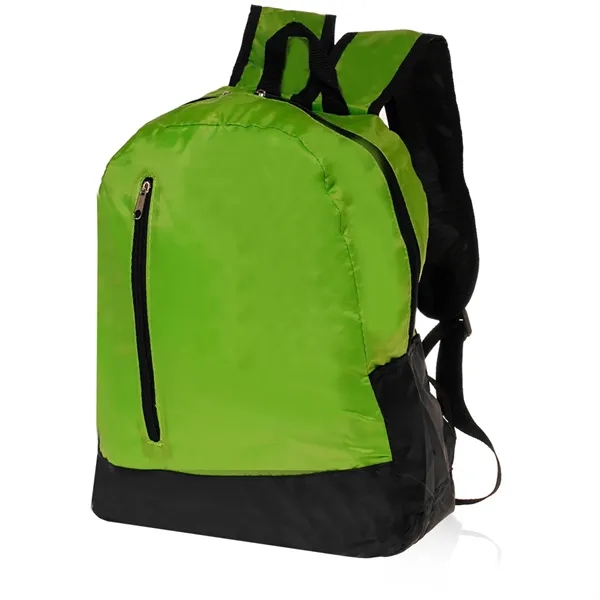 12.5" x 15.75" two-tone quick zip travel backpack.... from ASI 39552 BEL Promo