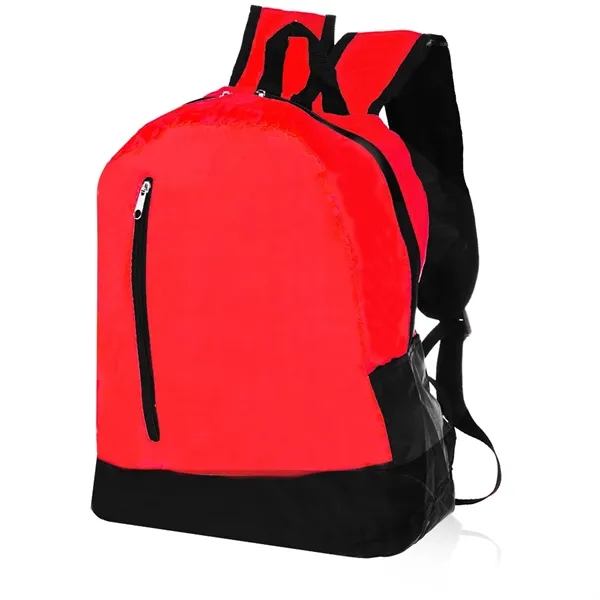 12.5" x 15.75" two-tone quick zip travel backpack.... from ASI 39552 BEL Promo
