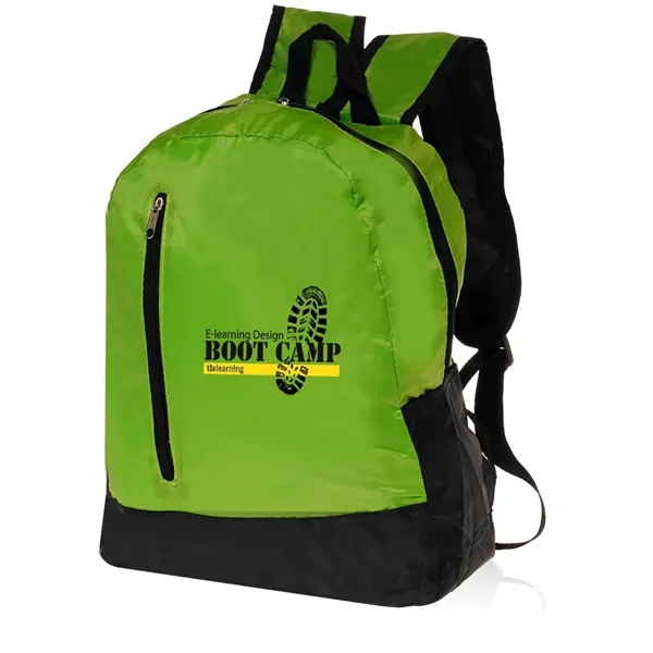 12.5" x 15.75" two-tone quick zip travel backpack.... from ASI 39552 BEL Promo