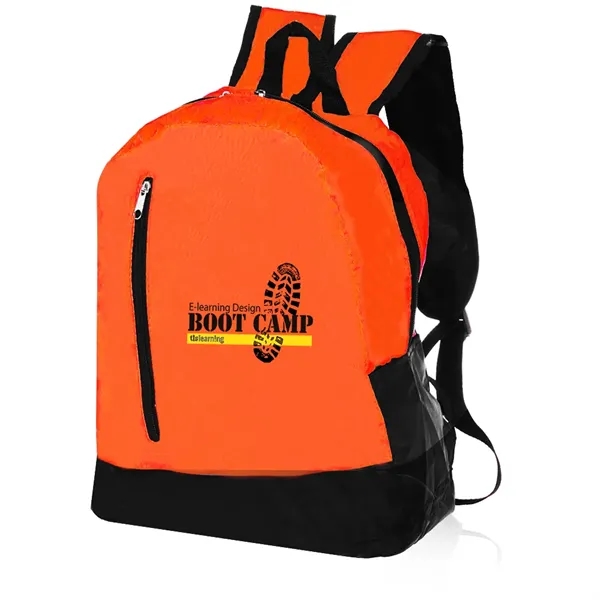 12.5" x 15.75" two-tone quick zip travel backpack.... from ASI 39552 BEL Promo