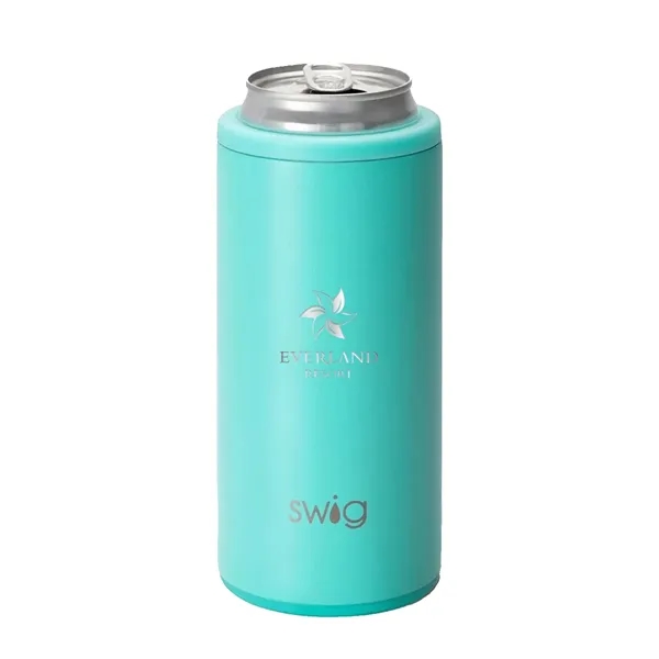 Swig® 12 oz. Skinny Matte Can Cooler, Laser, Standard... from ASI 30270 Aakron Line