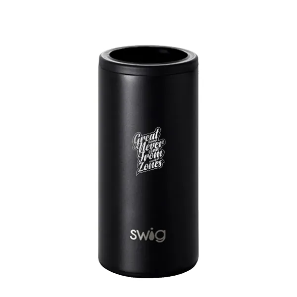 Swig® 12 oz. Skinny Matte Can Cooler, Laser, Standard... from ASI 30270 Aakron Line