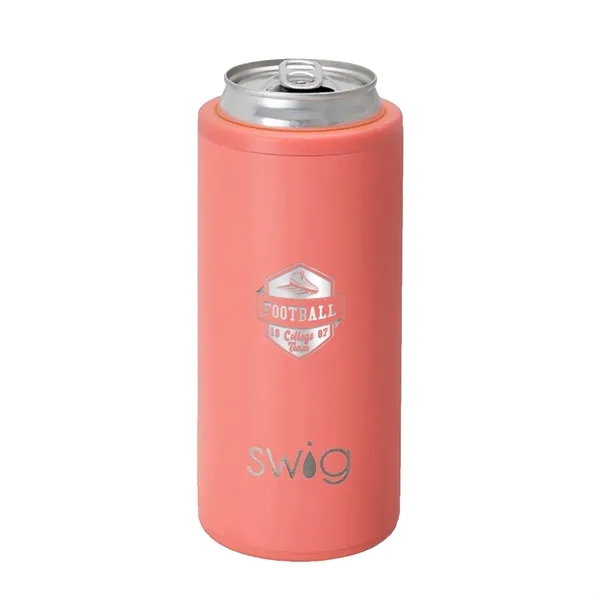 Swig® 12 oz. Skinny Matte Can Cooler, Laser, Standard... from ASI 30270 Aakron Line