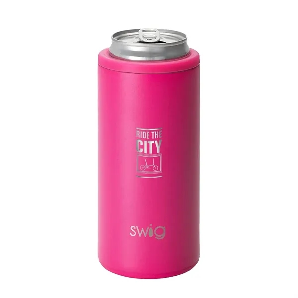 Swig® 12 oz. Skinny Matte Can Cooler, Laser, Standard... from ASI 30270 Aakron Line