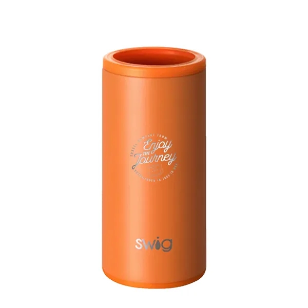 Swig® 12 oz. Skinny Matte Can Cooler, Laser, Standard... from ASI 30270 Aakron Line