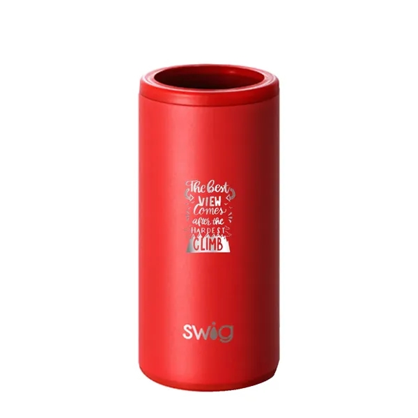 Swig® 12 oz. Skinny Matte Can Cooler, Laser, Standard... from ASI 30270 Aakron Line