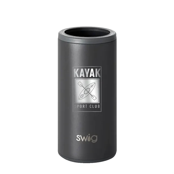 Swig® 12 oz. Skinny Matte Can Cooler, Laser, Premium... from ASI 30270 Aakron Line