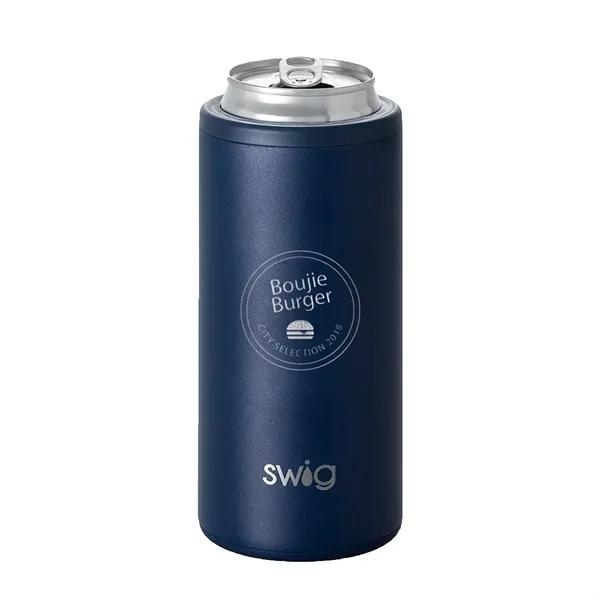Swig® 12 oz. Skinny Matte Can Cooler, Laser, Premium... from ASI 30270 Aakron Line