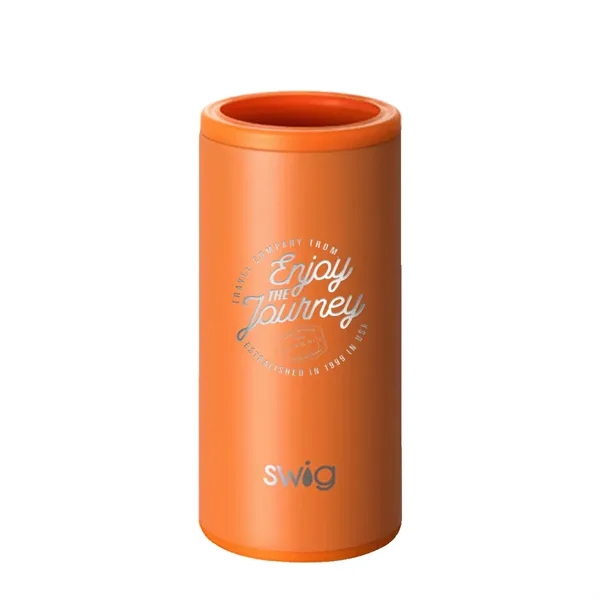 Swig® 12 oz. Skinny Matte Can Cooler, Laser, Premium... from ASI 30270 Aakron Line