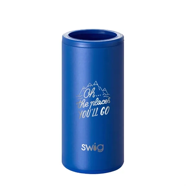 Swig® 12 oz. Skinny Matte Can Cooler, Laser, Premium... from ASI 30270 Aakron Line