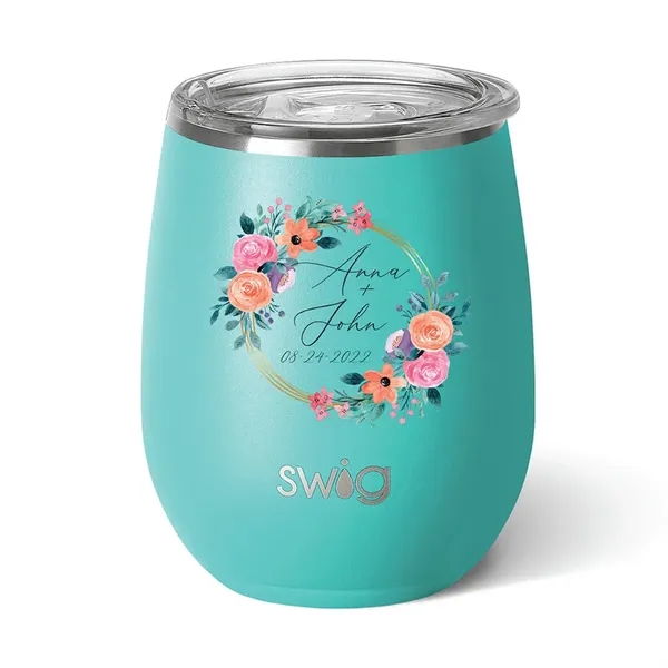 Swig® 14 oz. Matte Stemless Wine Cup, Full Color Digital... from ASI 30270 Aakron Line